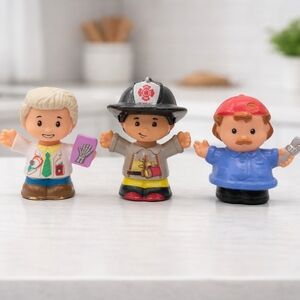Kids Toys Fisher Price Little People DC Super Friends Doctor Firefighter Plummer